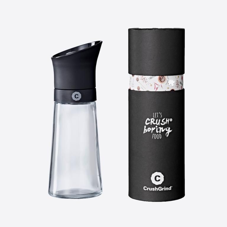CRUSHGRIND STOCKHOLM MOULIN A EPICES EN MATIERE SYNTHETIQUE ET VERRE NOIR 17 CM